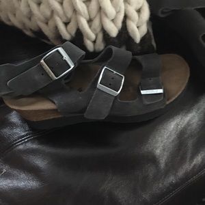 Papillio Linnea anthracite suede 7 narrow Euro 38